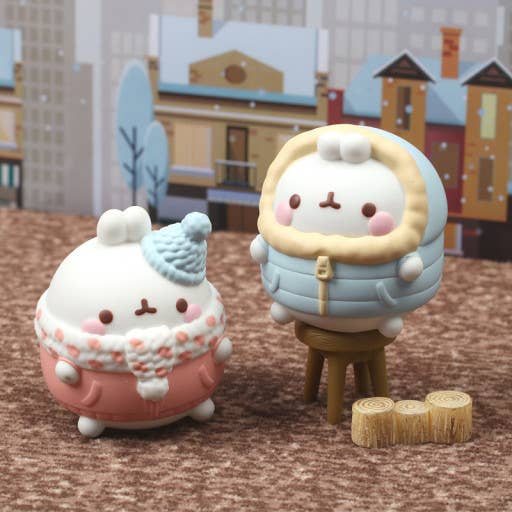 Molang Winter Special Blind Box Random Figure CollectibleToy - Image 2
