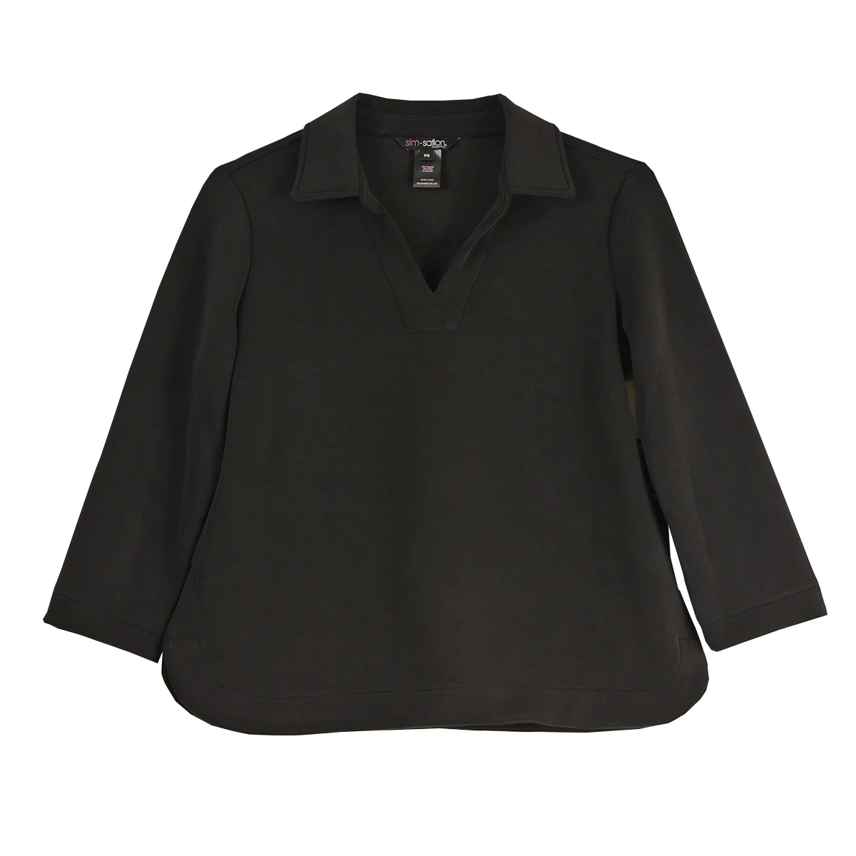 Multiples Johnny Collar V-Neck Top (2 Colors) - Image 3