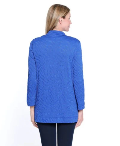 Multiples Petite Jacquard Knit Jacket & Tank Top Set (2 Colors) - Image 3