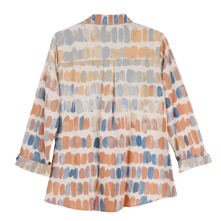 Multiples Petite Turn Up Cuff Button Front Shirt (STRMLT)(M16112BP) - Image 2