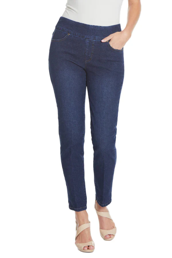 Multiples Pull-On Real Pocket Ankle Jeans (5 Colors) (M13714PM) - Image 5