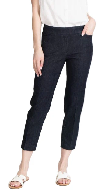 Multiples Pull On Crop Pant with  Real Front Pockets   (4 Colors) (M12713PM) - Image 5