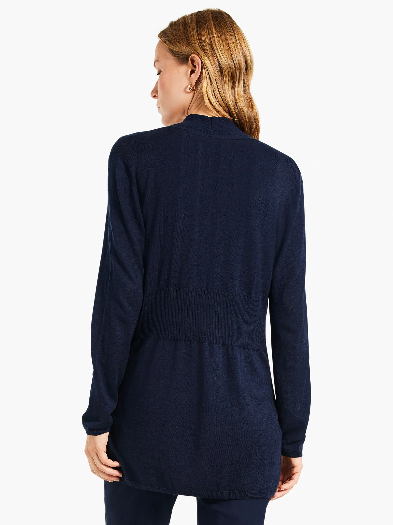 Nic & Zoe Lightweight Long Back of the Chair Cardigan (2 Colors) - Image 5
