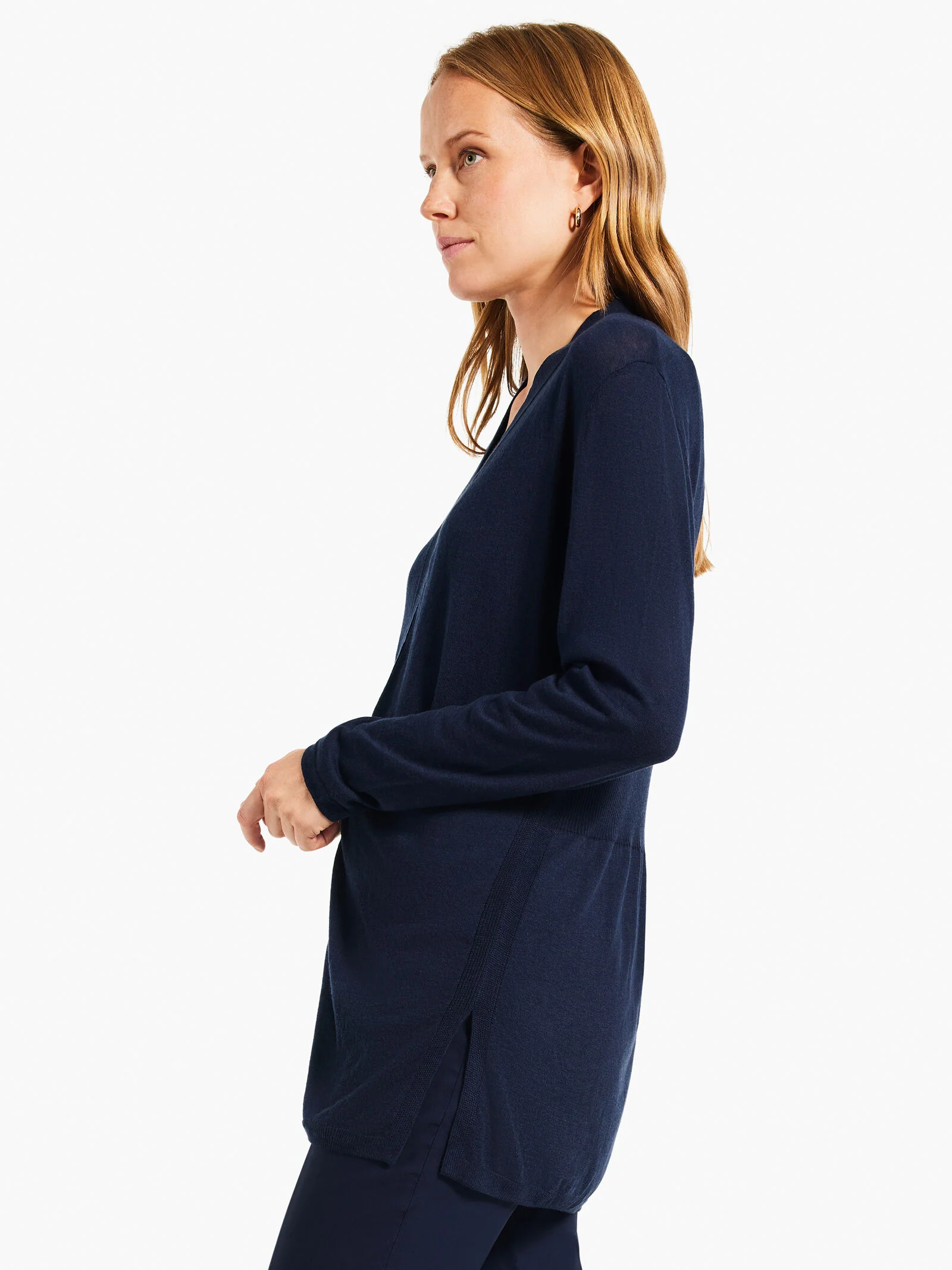 Nic & Zoe Lightweight Long Back of the Chair Cardigan (2 Colors) - Image 6