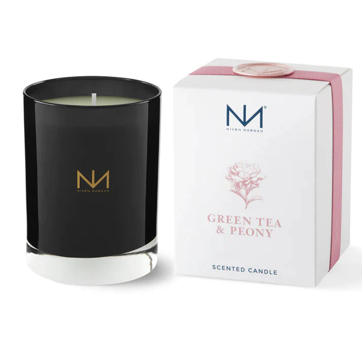 Niven Morgan Green Tea & Peony Candle 11 oz