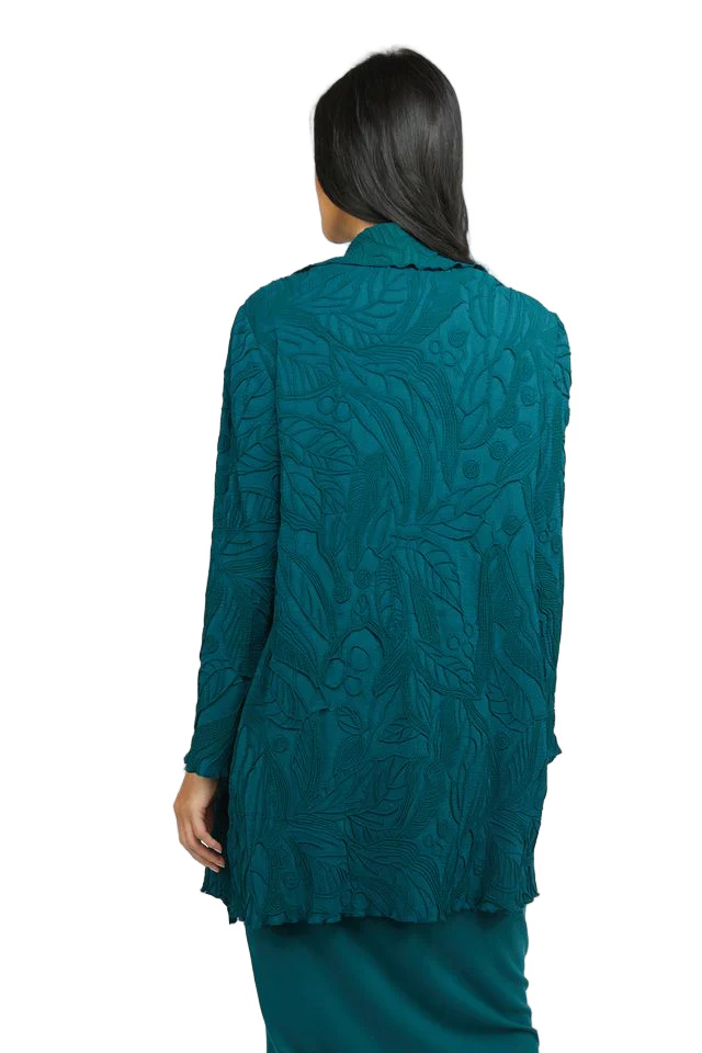 Olivia by Habitat Sculpted Floral Waterfall Marine Duster - Image 2