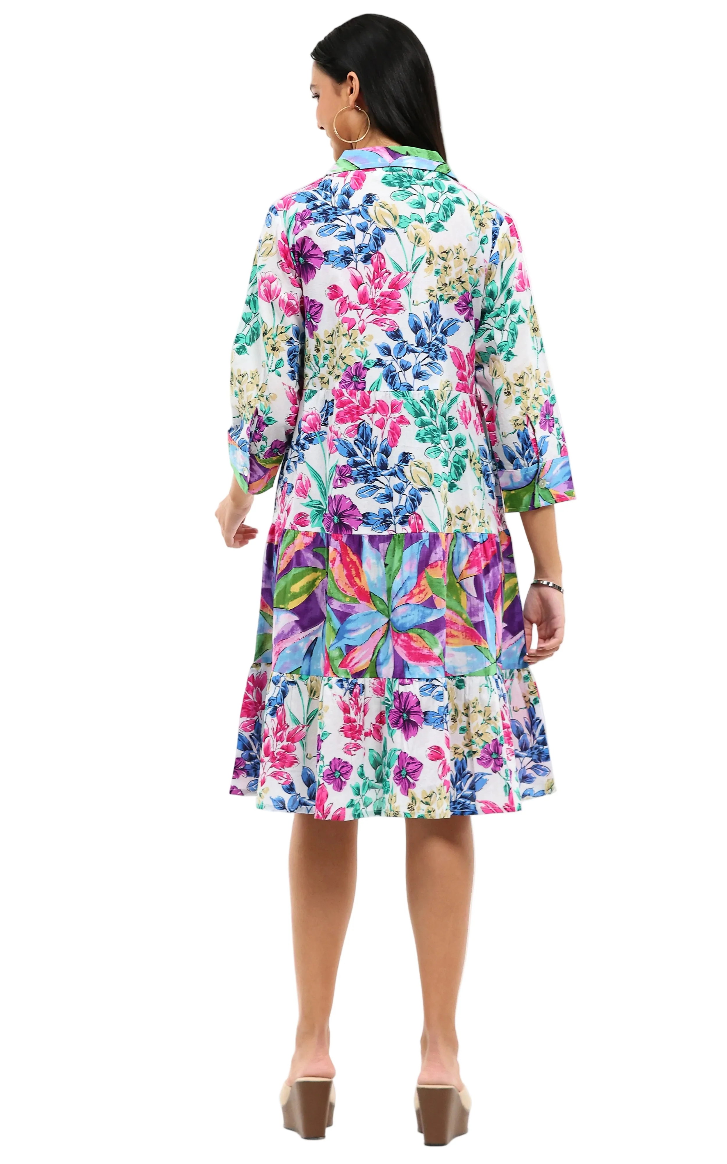Parsley & Sage Amanda Embroidered Tiered Dress (26T21D) - Image 2