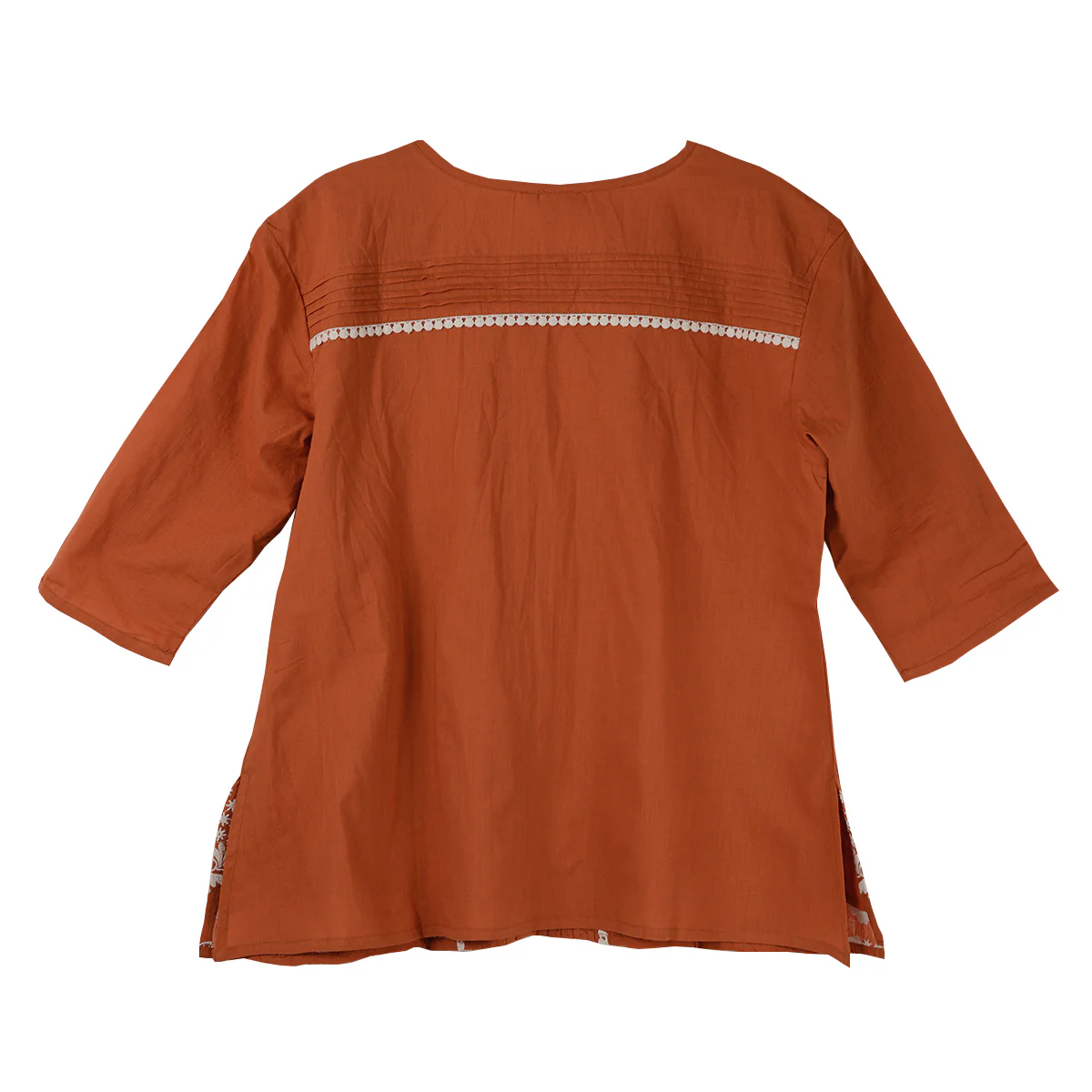 Parsley & Sage Ina  3/4 Sleeve Embroidered  Top (2 Colors) (25T11C) - Image 2