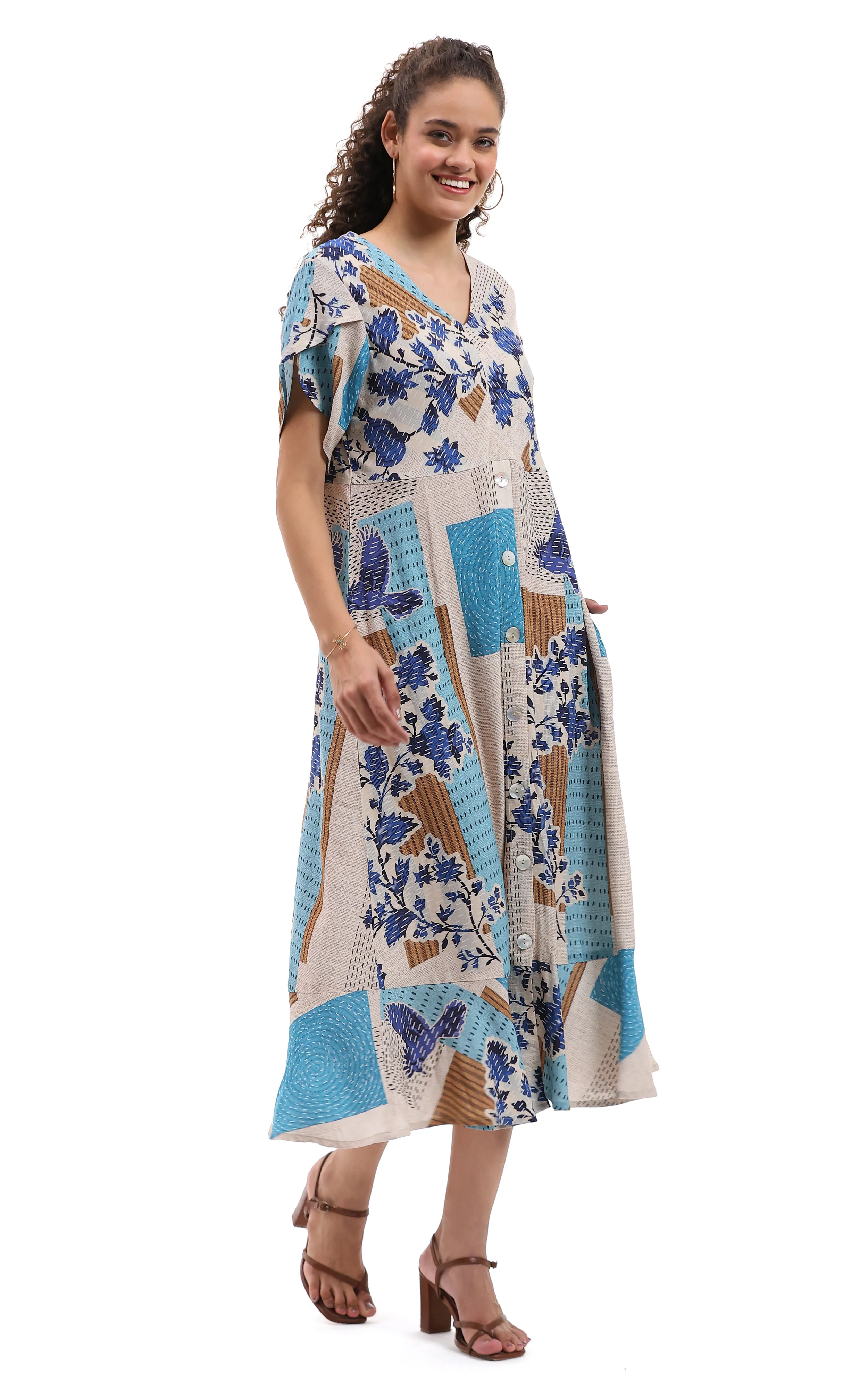 Parsley & Sage Rowan Print Dress (26T17D1) - Image 3