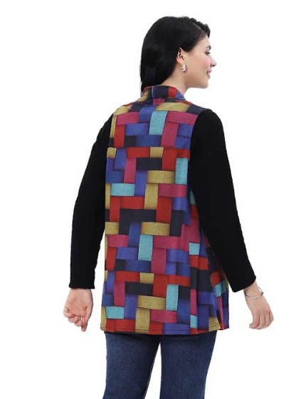 Parsley & Sage Glory Geo Print Vest - Image 2
