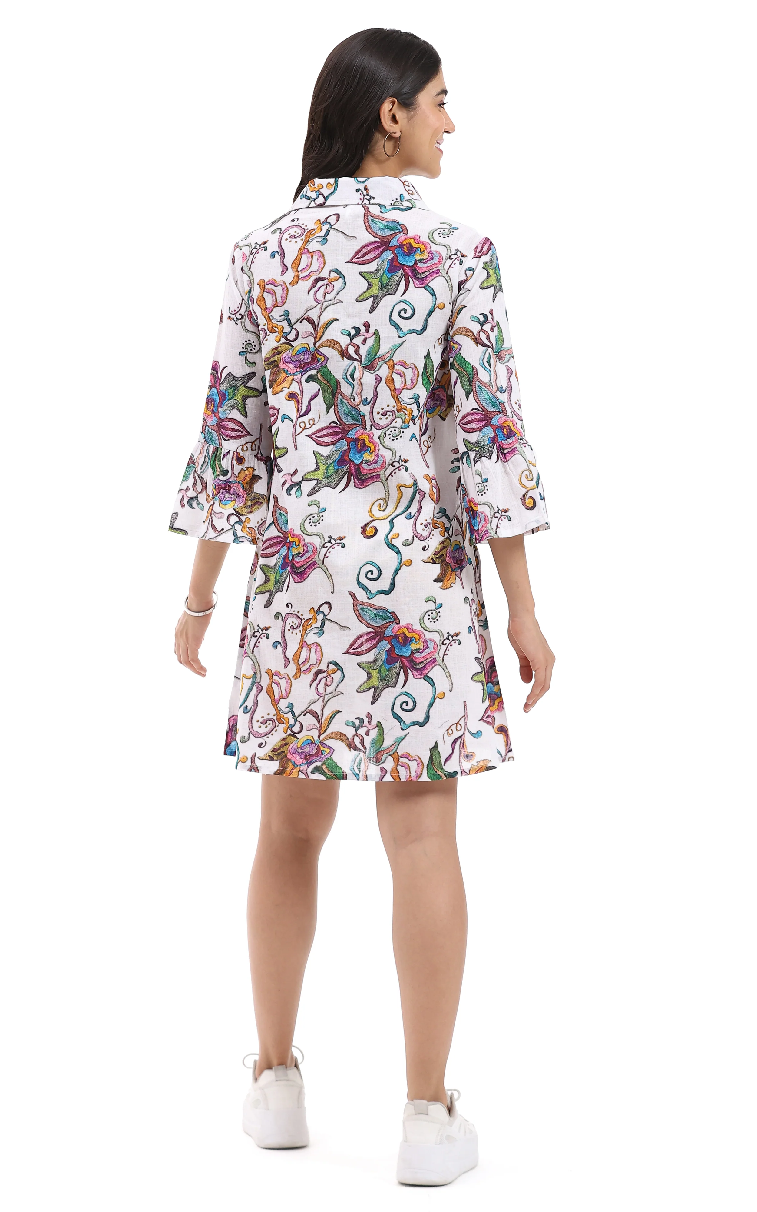 Parsley & Sage Orla Woven Dress With Flare Sleeves (26T46D) - Image 3
