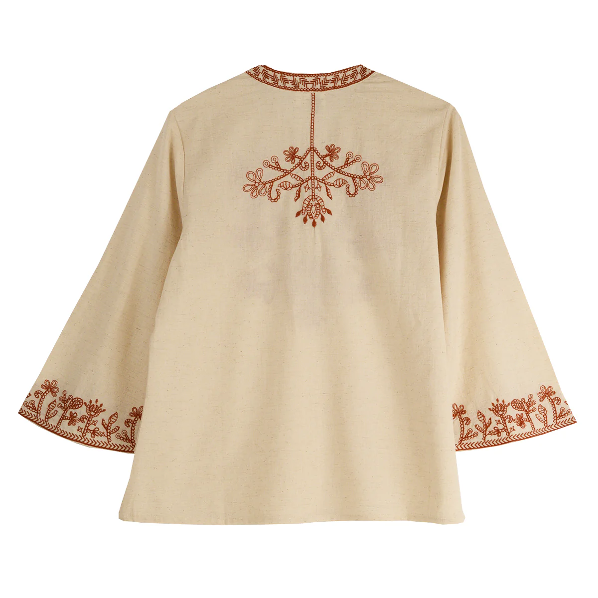 Parsley & Sage Esme Embroidered Linen Top - Image 2