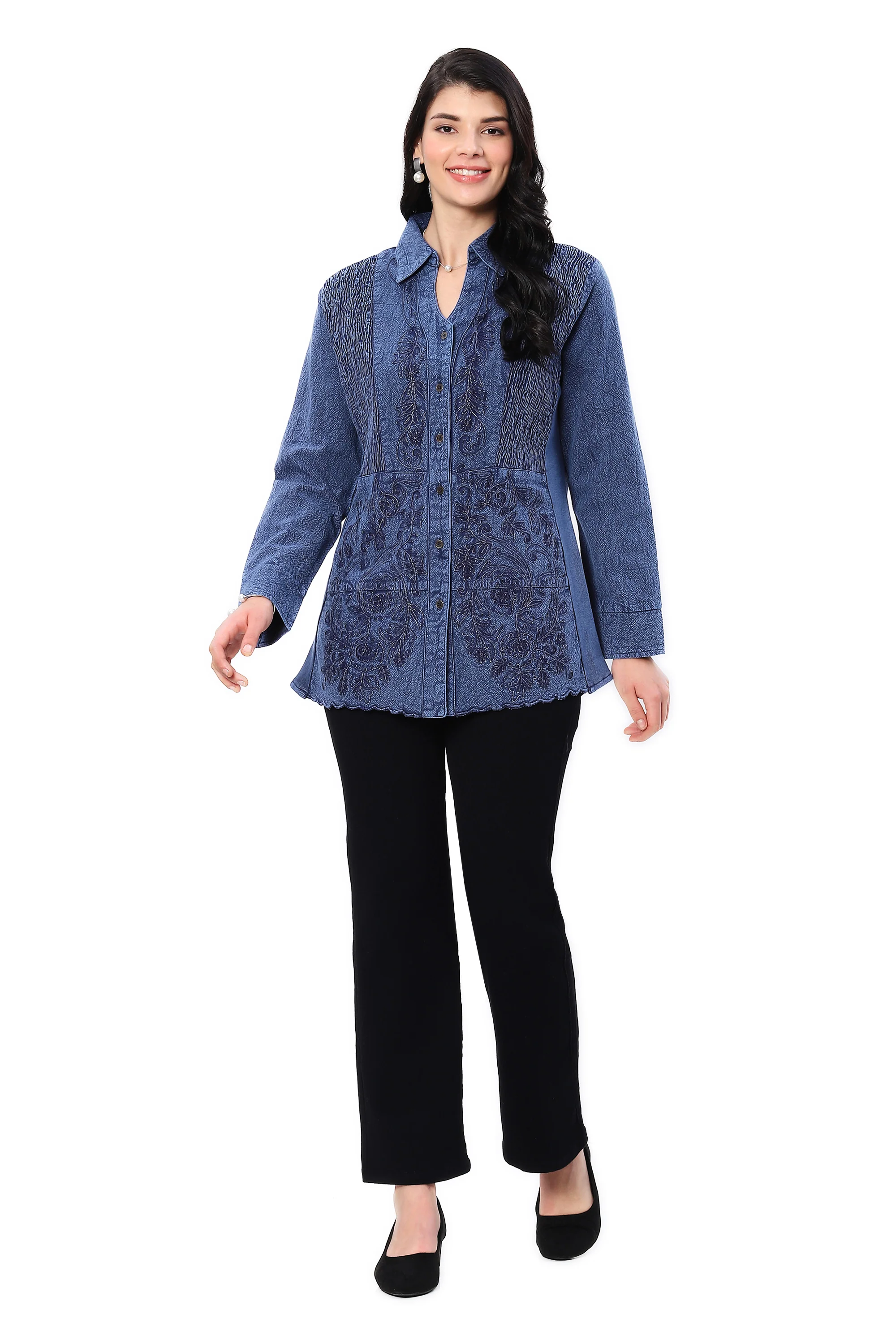 Parsley & Sage Tansy Shirt (Denim)(25F569G)