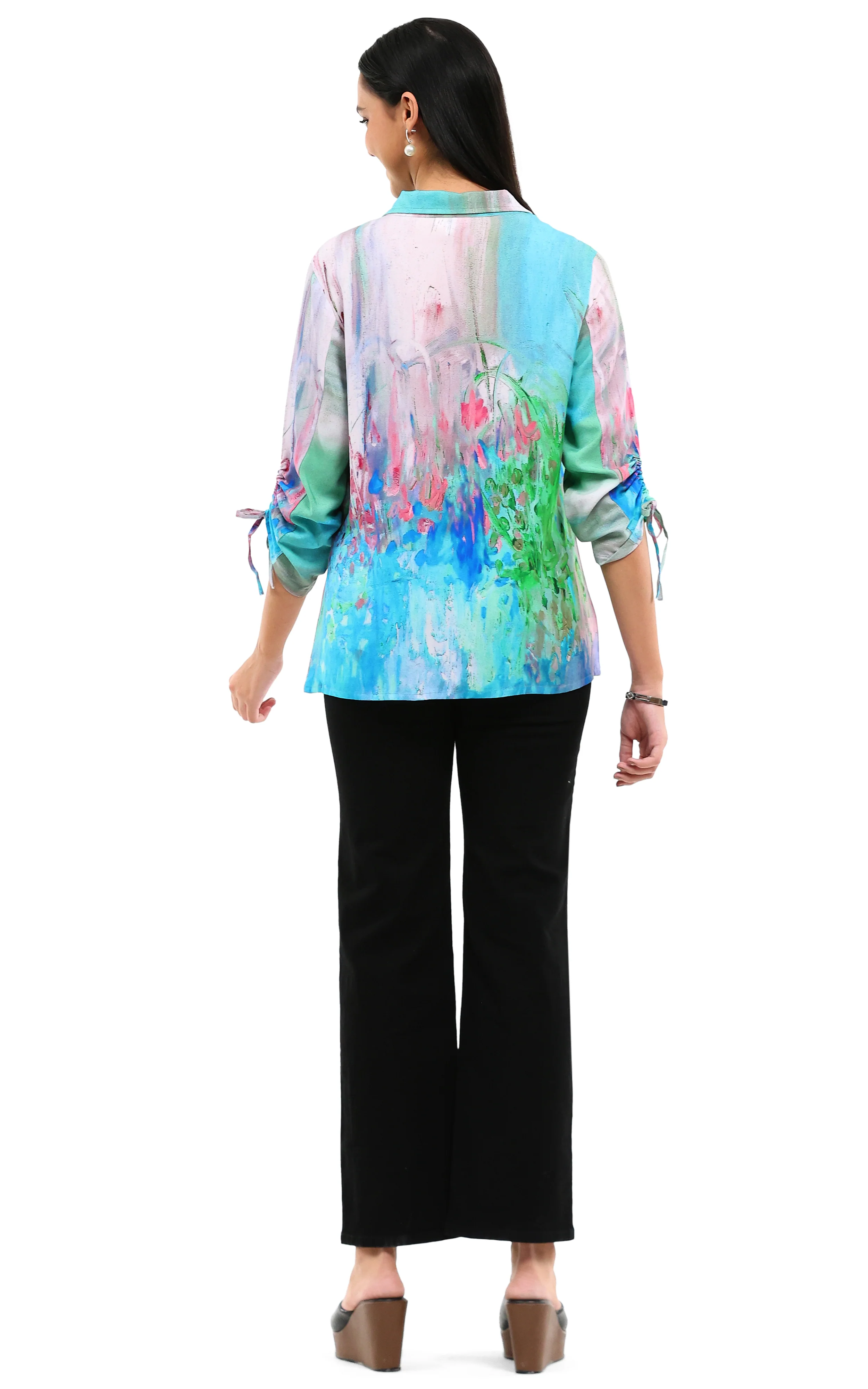 Parsley & Sage Kendall Print Shirt (26T10G) - Image 2