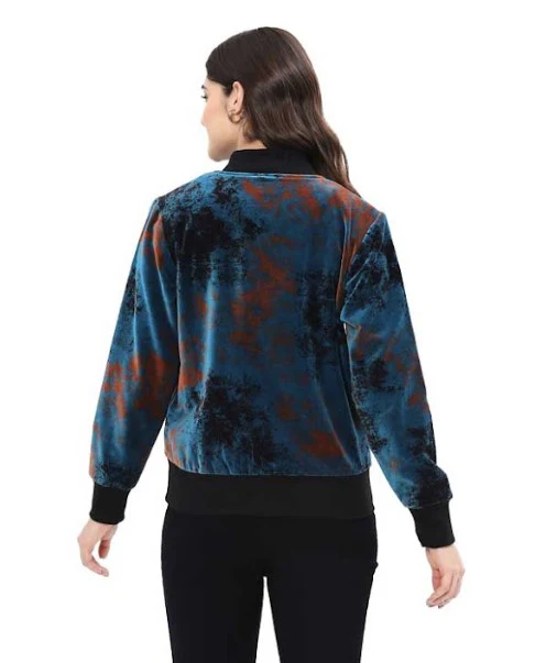 Parsley & Sage Nadine Velour Abstract Print Jacket - Image 2