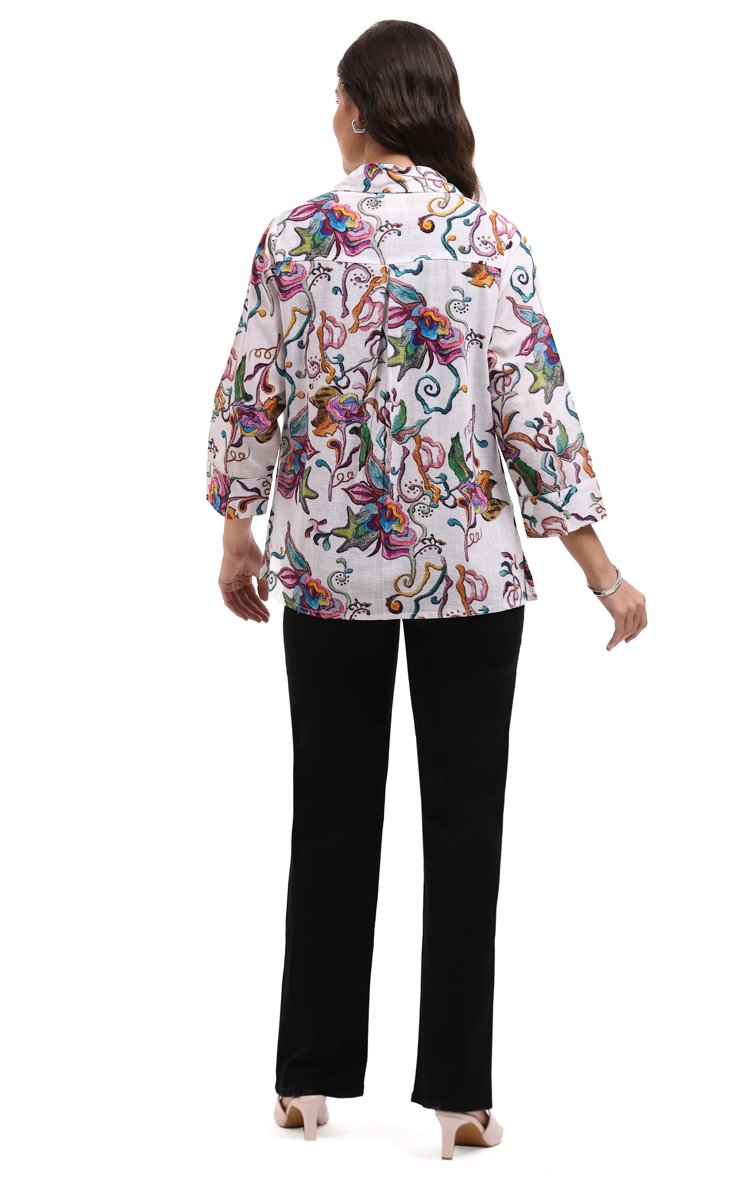 Parsley & Sage Orla Woven Button Front Shirt  (26T46G) - Image 2