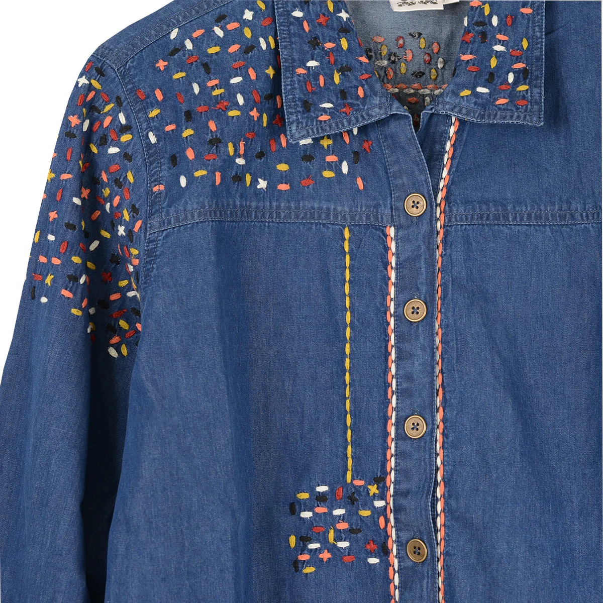 Parsley & Sage Sansa Embroidered Shirt (BLU) - Image 2