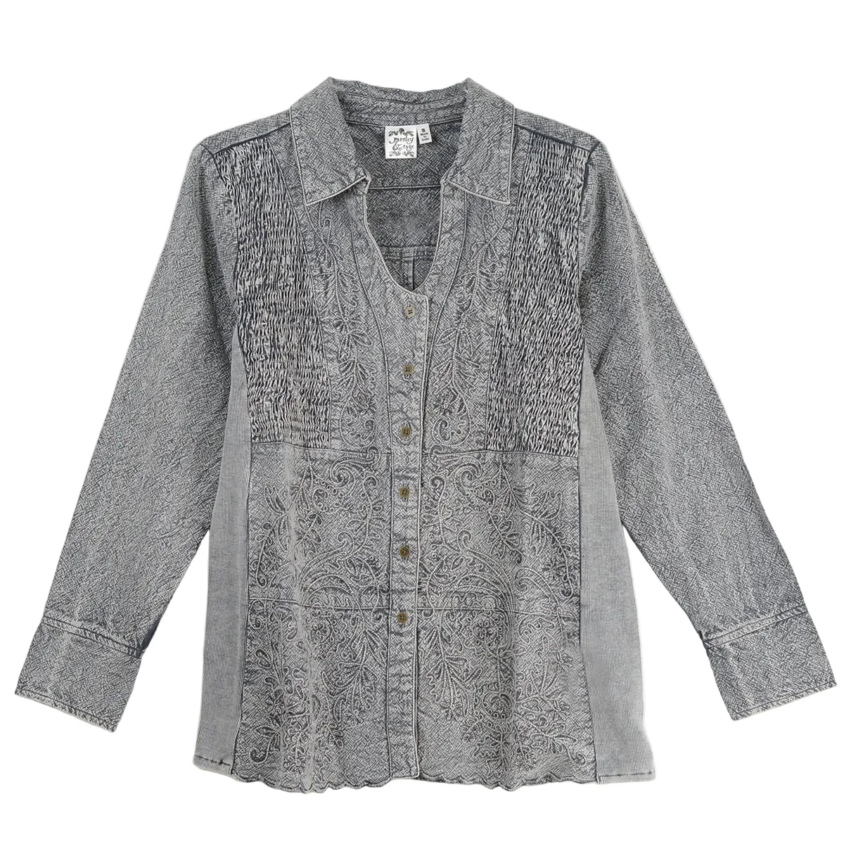 Parsley & Sage Tansy Shirt (Charcoal)(25F569G) - Image 2