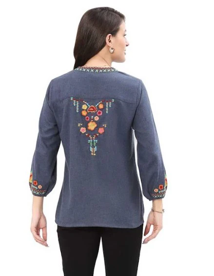 Parsley & Sage Victoria Embroidered Top - Image 2