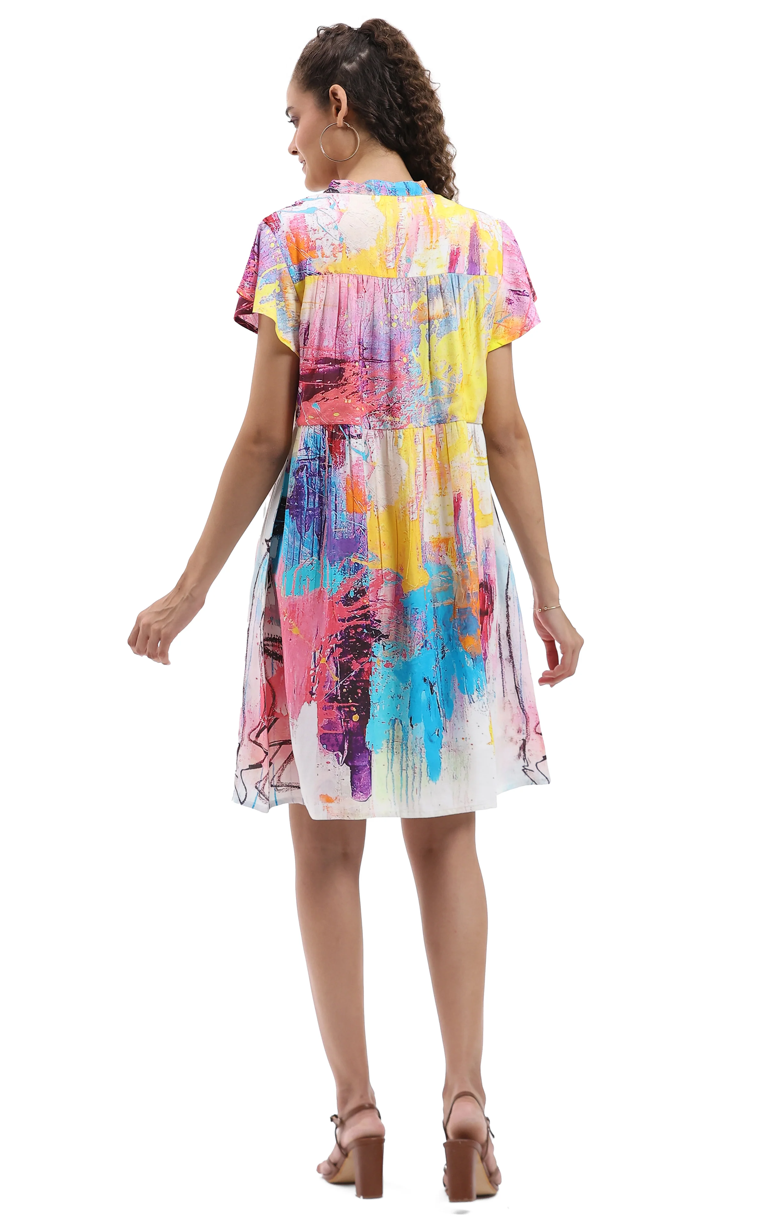 Parsley & Sage Vivian Abstract Print Dress (26T20D) - Image 2