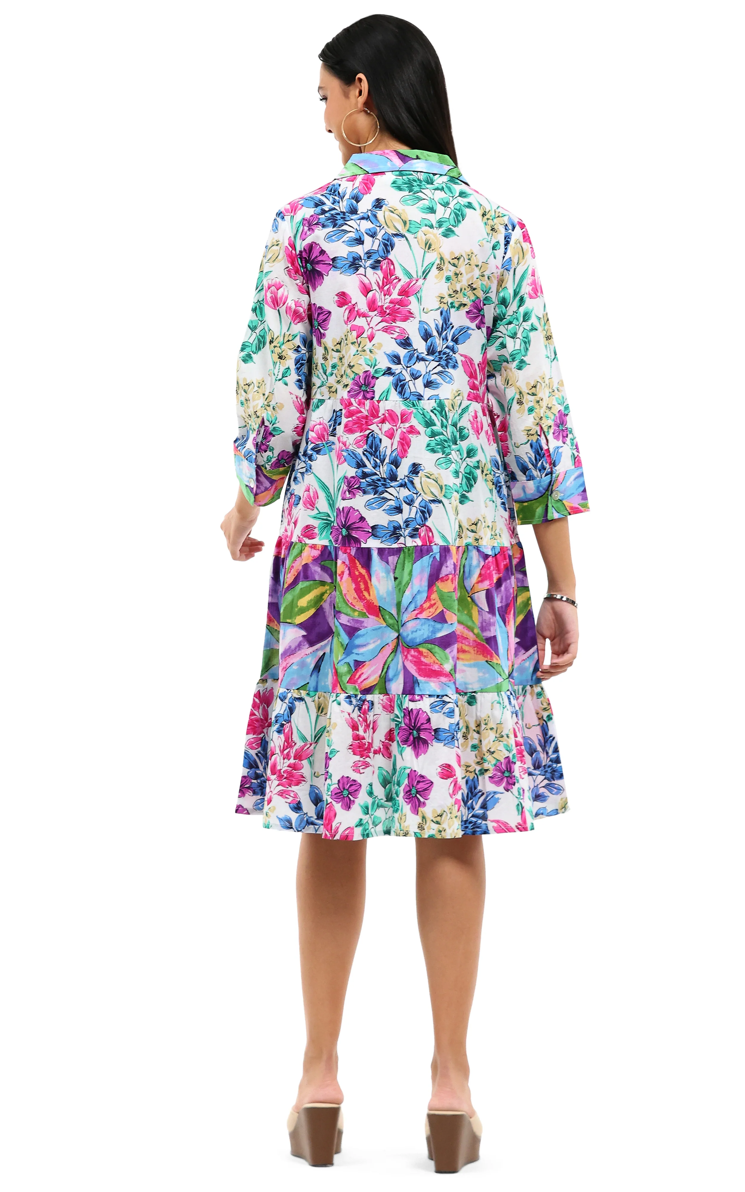 Parsley & Sage Willow Embroidered Tiered Dress (26T21D) - Image 2