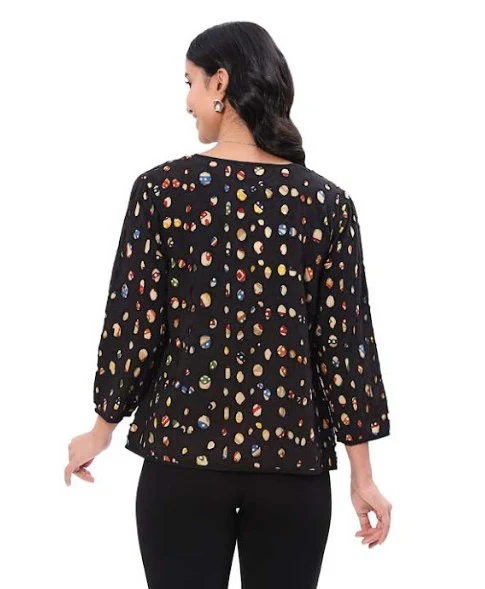 Parsley & Sage Zia Color Dots Hip Jacket - Image 2