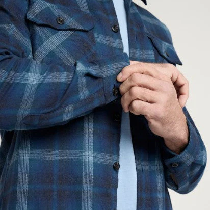 Pendleton Men's Burnside Cotton Flannel Demin Plaid Shirt - Image 4