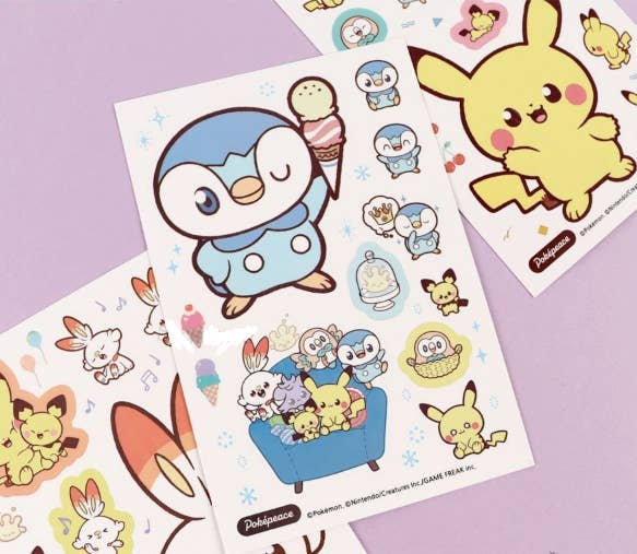 Pokémon PokéPeace Cutie 2 Piece Sticker Pack - Image 3