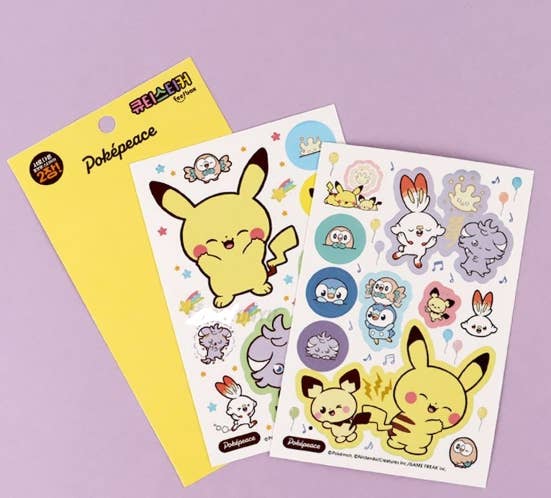 Pokémon PokéPeace Cutie 2 Piece Sticker Pack - Image 4
