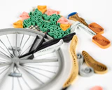 Quilling Card Antique High-Wheel Bicycle (BL1451) - Image 2
