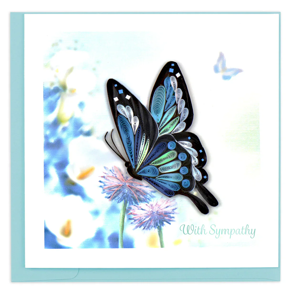 Quilling Card Sympathy Butterfly (SO735)