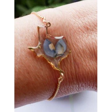 Remedy Designs Gold Pressed Texas Bluebonnet Bracelet - Image 2