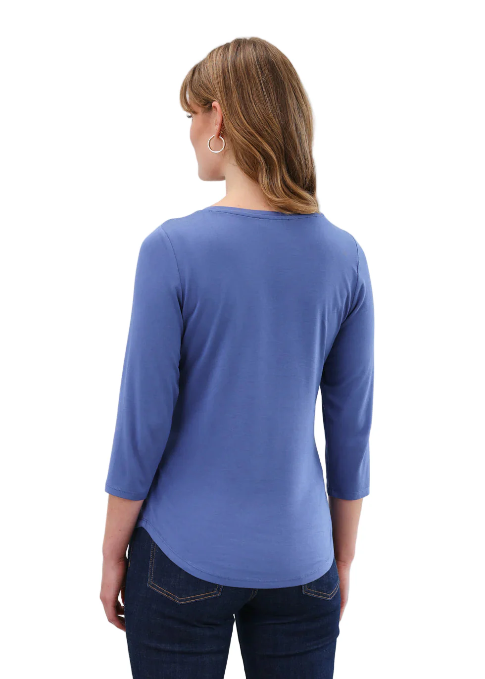 FDJ French Dressing V-Neck Knit Top (3318756)(Blue Berry) - Image 2