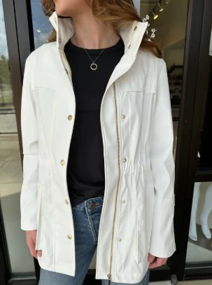 Renuar Waterproof Hooded Adirondack Hooded Jacket (Creme) - Image 3