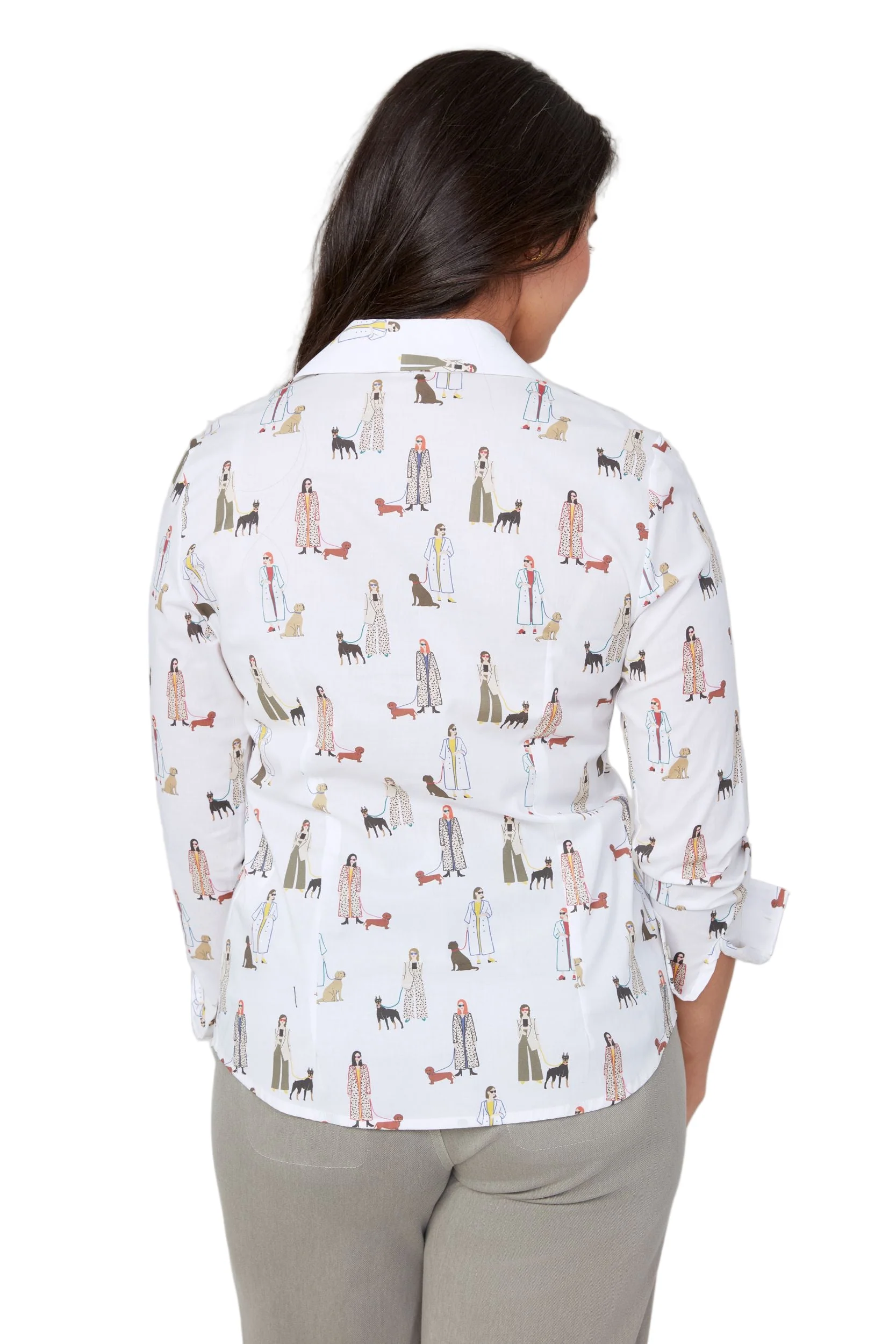 Renuar Walking The Dog Woven Blouse (R5212-470) - Image 3