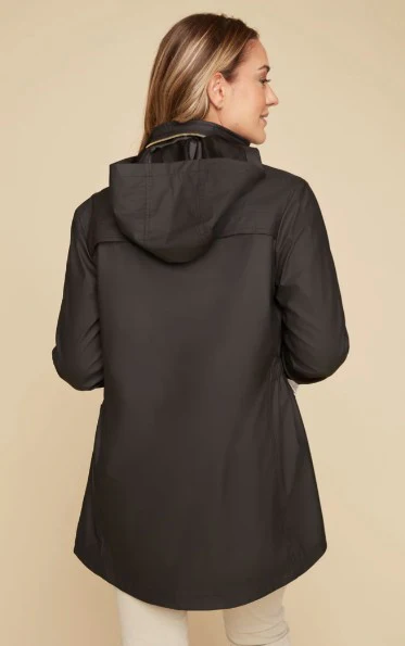 Renuar Waterproof Hooded Adirondack  Jacket (Black) - Image 2