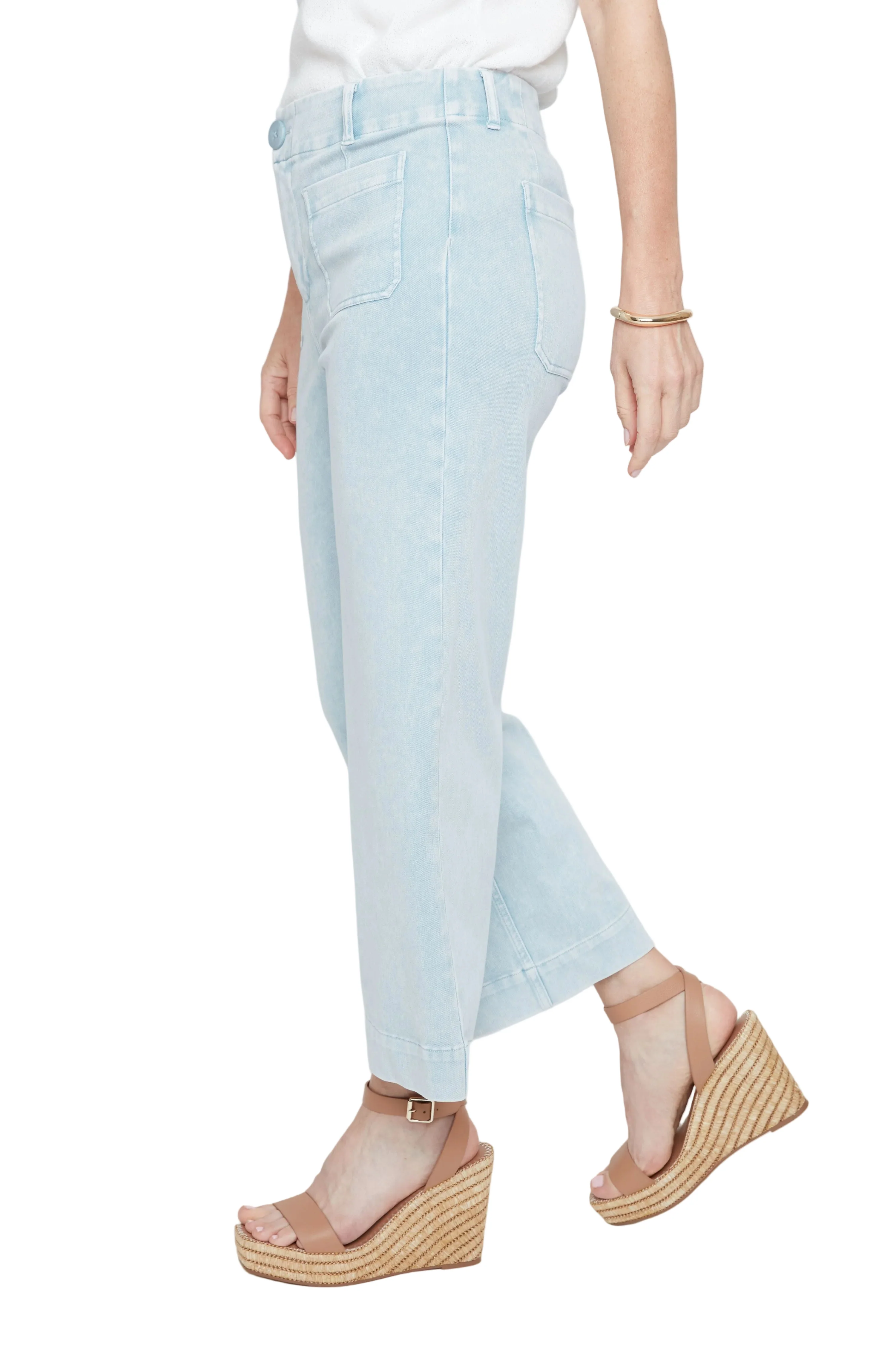 Renuar Knit 4 Pocket Ankle Pant (R1007KDE3020)(Chambray) - Image 3