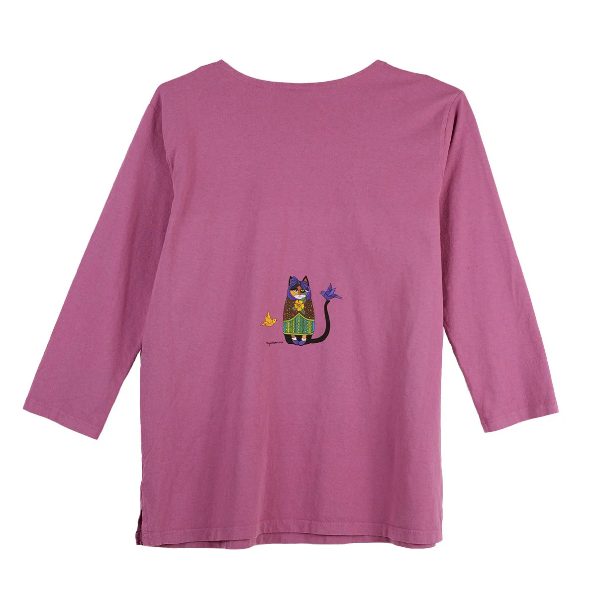 Sabaku Catryoshka Cat Russian Dolls 3/4 Sleeve Tee (DESDUSK) - Image 2