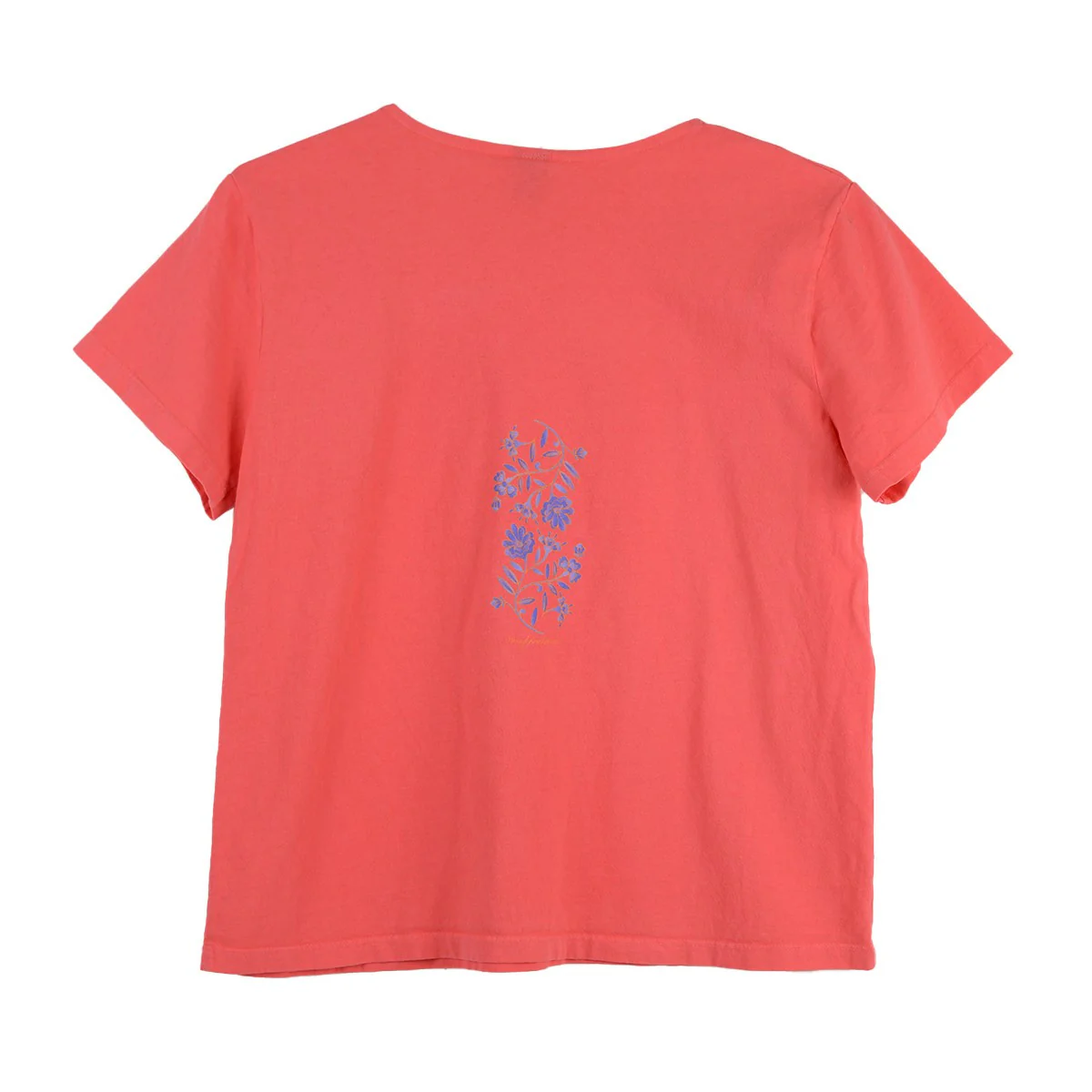 Sabaku Electric Huipil Short Sleeve Boutique Tee (CORAL) - Image 2