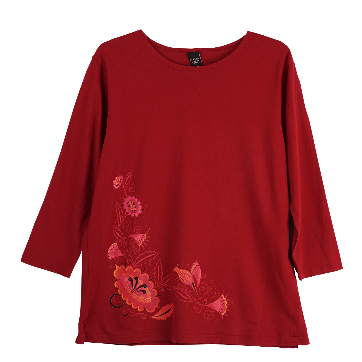 Sabaku Fancy Bird 3/4 Sleeve Tee (DEEPCRIM)