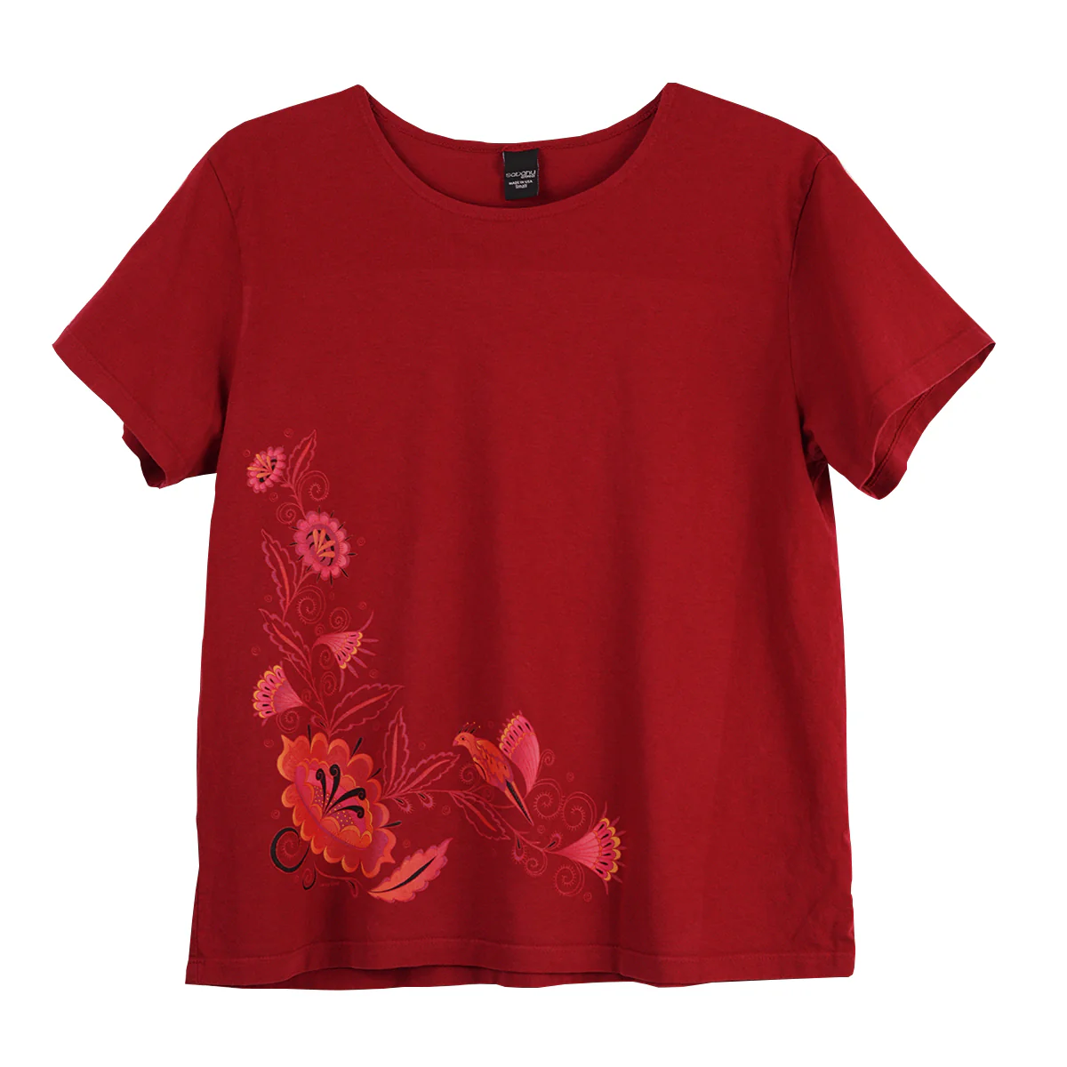 Sabaku Fancy Bird Short Sleeve Boutique Tee (DEEPCRIM)
