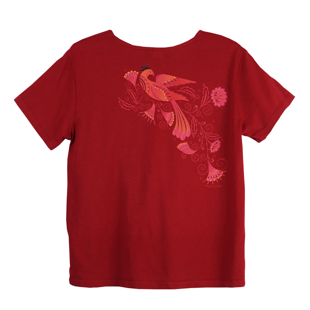 Sabaku Fancy Bird Short Sleeve Boutique Tee (DEEPCRIM) - Image 2