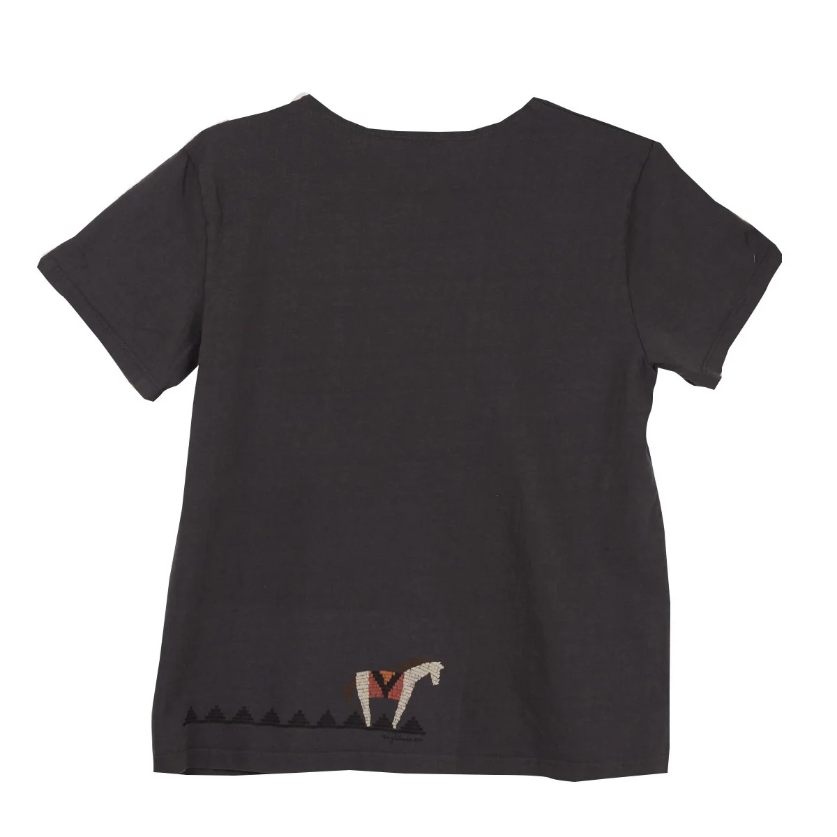 Sabaku Horse Basket Short Sleeve Boutique Tee (SLATE) - Image 2