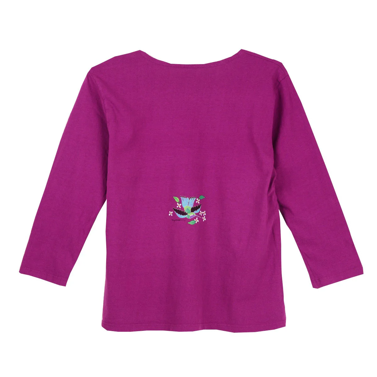 Sabaku Huipil Hummingbird Best Tee (PLUM) - Image 2