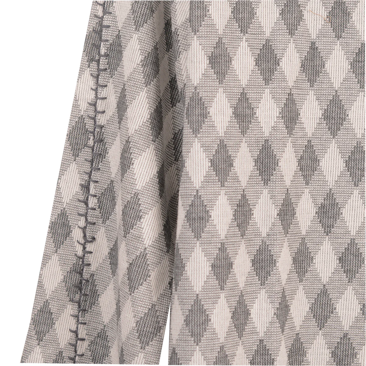 Shana Stitch Detail Mock Neck Top (Gray )(25685) - Image 2