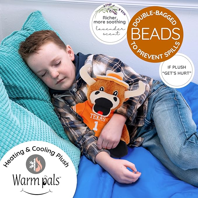 Bevo University of Texas Longhorns Mascot  - Heatable Coolable Bedtime Comfort Plushie - Image 2