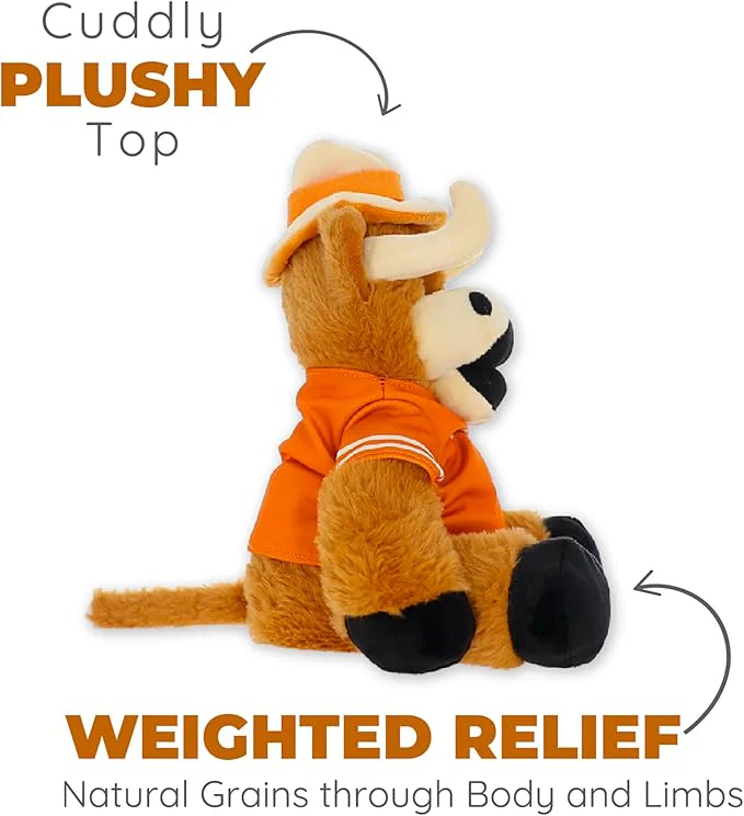 Bevo University of Texas Longhorns Mascot  - Heatable Coolable Bedtime Comfort Plushie - Image 3