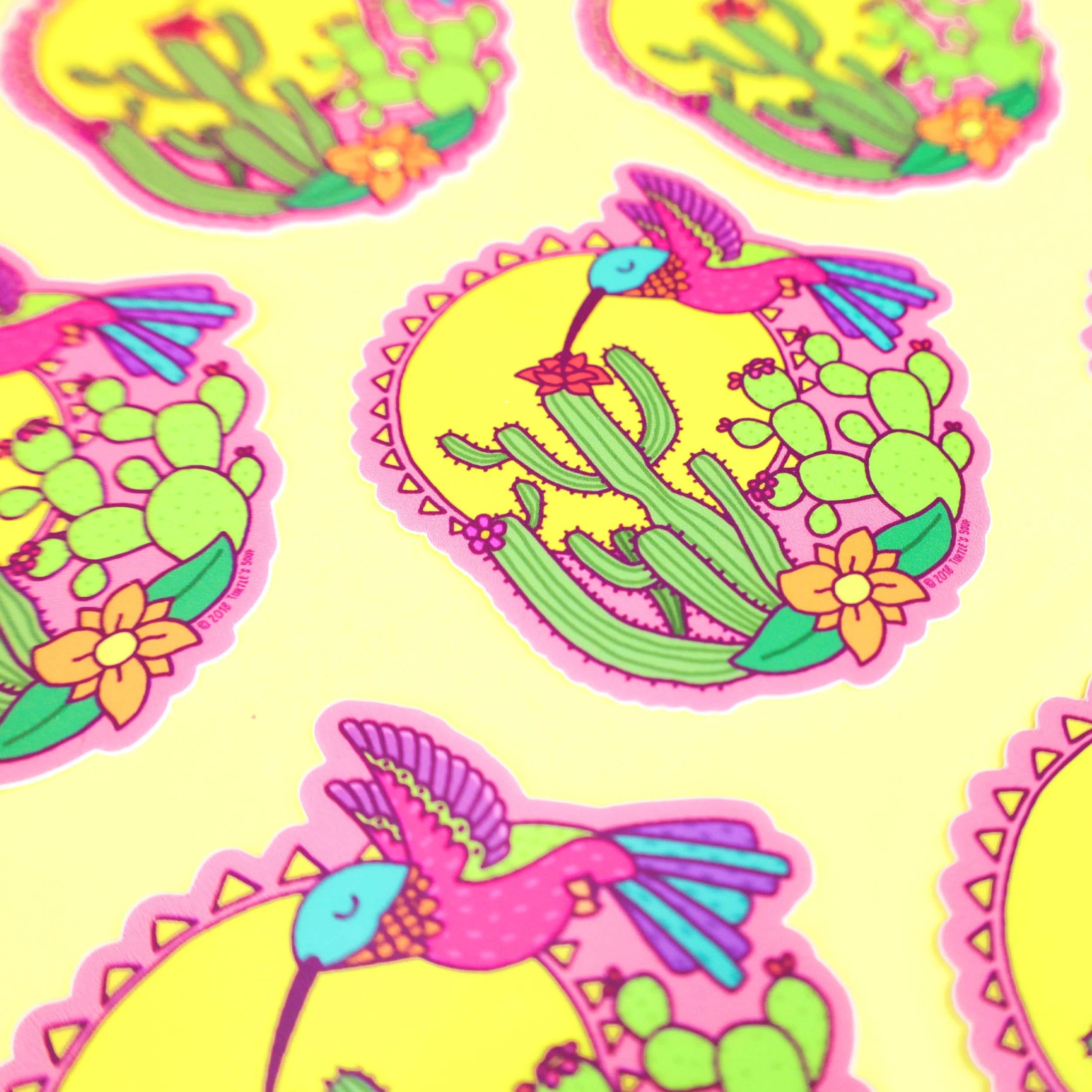 Sonoran Desert Hummingbird Wildlife Car Decal Vinyl Sticker - Image 2
