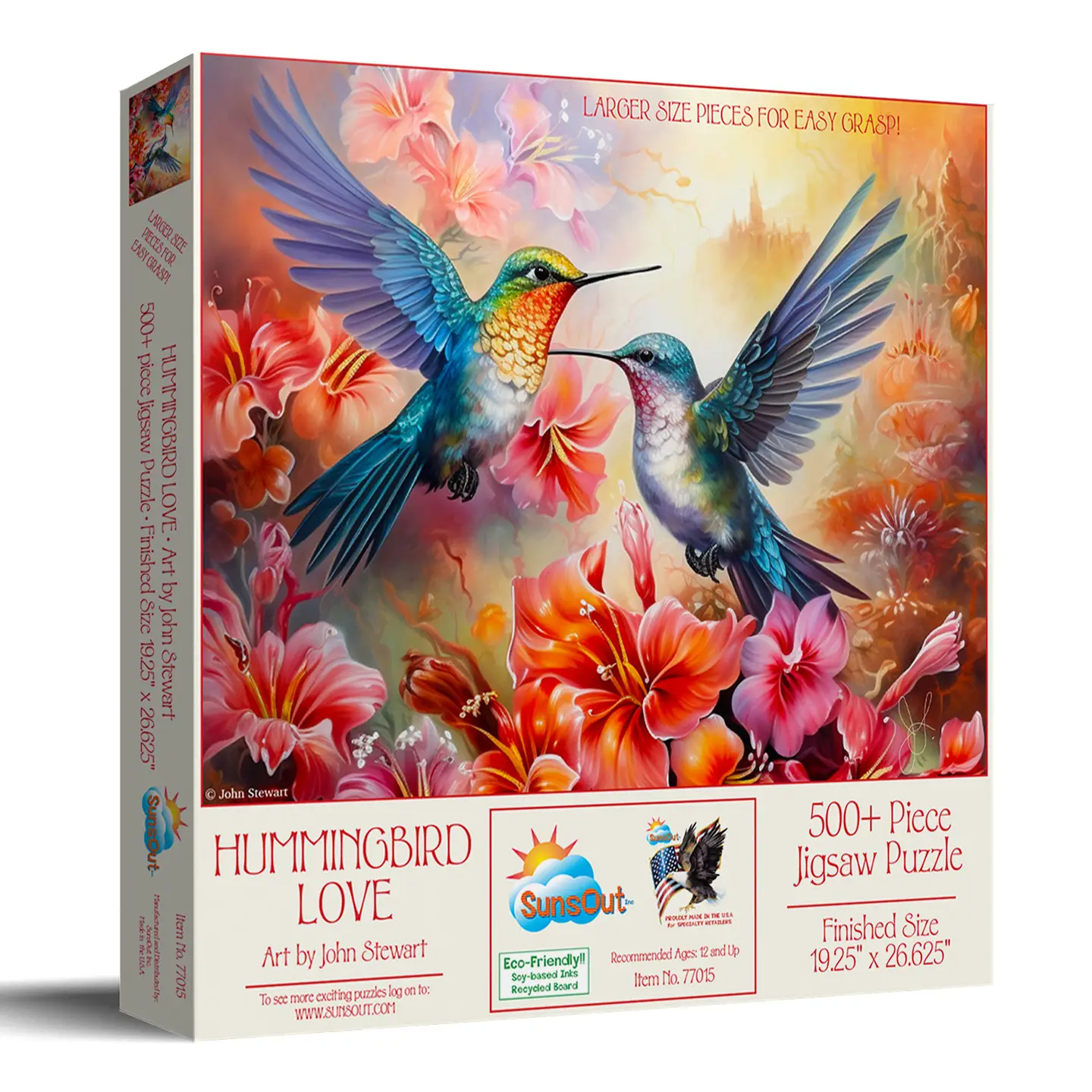 Hummingbird Love 500 Piece Jigsaw Puzzle (7705) - Image 2