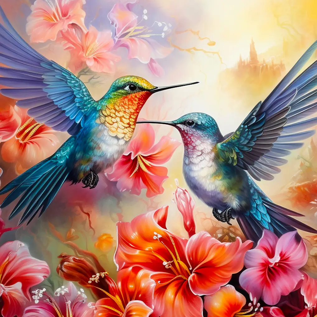 Hummingbird Love 500 Piece Jigsaw Puzzle (7705) - Image 3
